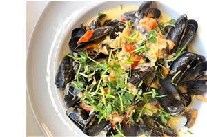 beer and white cheddar mussels recipe