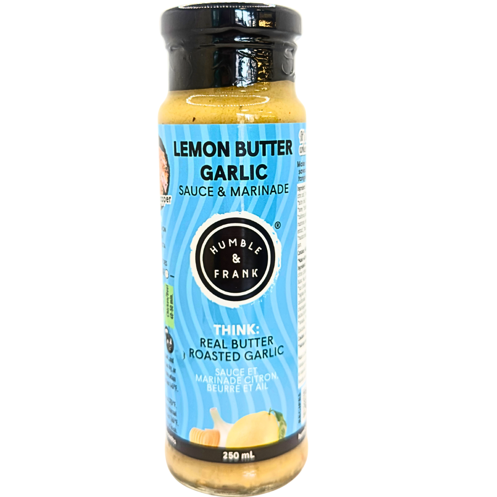 humble and frank lemon butter garlic sauce and marinade think real butter roasted garlic 250 ml