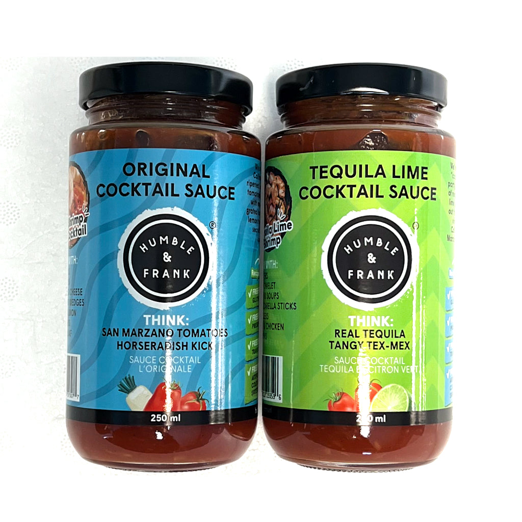 humble and frank cocktail sauces original and tequila lime 250 ml jar