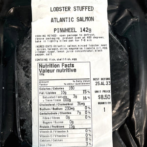 142 grams frozen atlantic salmon lobster pinwheel ingredients and cooking method