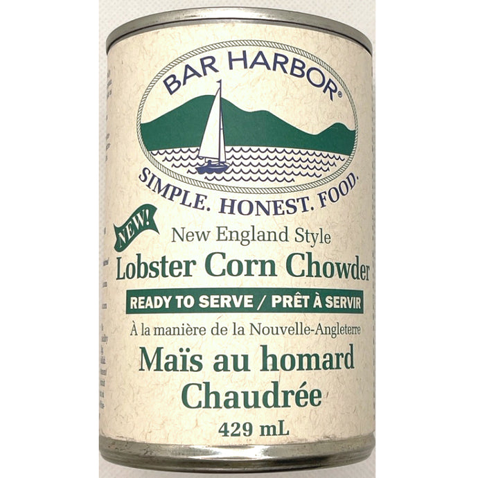 new england style lobster corn chowder by bar harbour is ready to serve 429 ml can