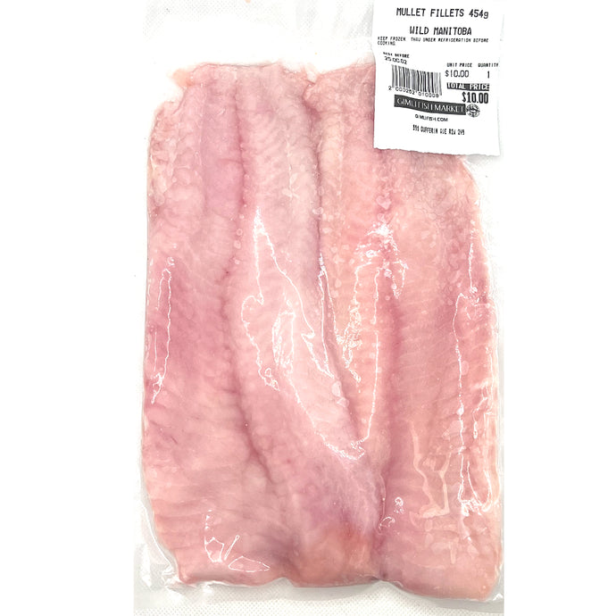 mullet fillets 454 grams frozen wild manitoba