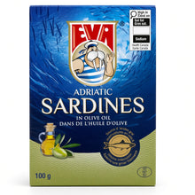 sardines in olive oil by eva 100 grams in can