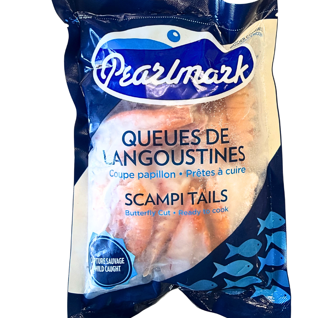 pearlmark butterfly cut scampi tails 227 grams frozen wild caught
