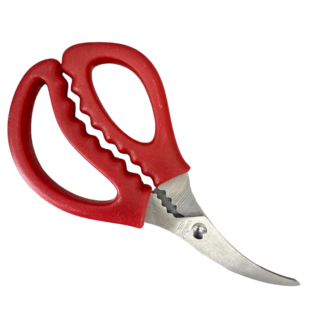 Seafood Scissors Red Handles