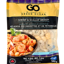 shrimp and scallop medley by go green ocean 340 grams frozen no additives