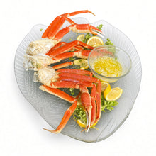 snow crab legs and claws 500 grams frozen serve with melted butter and lemon wedges