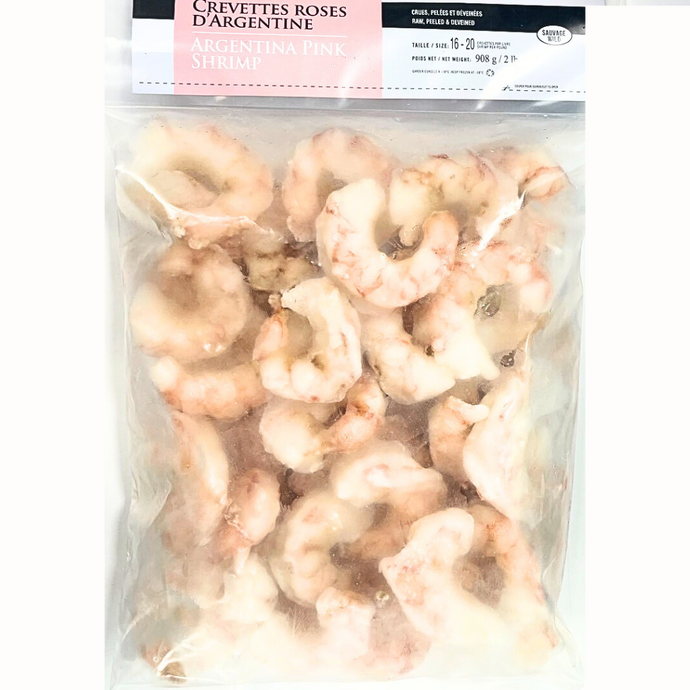 Wild Argentinian Shrimp 16/20 P&D 908g