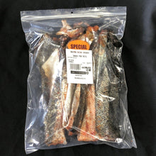 pet treats salmon skins smoked fresh or frozen as available $15.00 per kilogram
