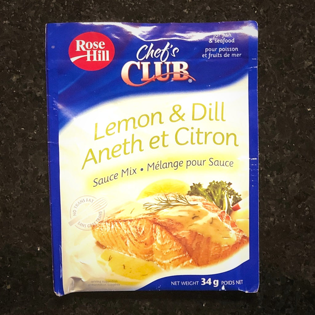 lemon and dill chefs club sauce mix 34 grams
