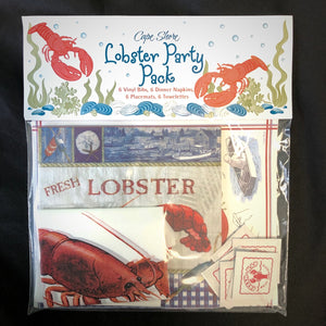 lobster party pack table setting for 6 by Cape Shore