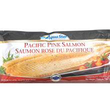 wild pacific pink salmon 567 grams frozen product of aquastar