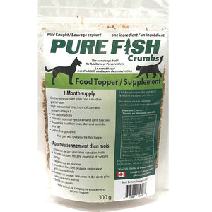 pure fish pet food topper 300 grams made in canada with mullet